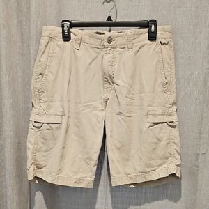 Weatherproof Original Vintage Mens Light Grey Cargo Shorts Casual